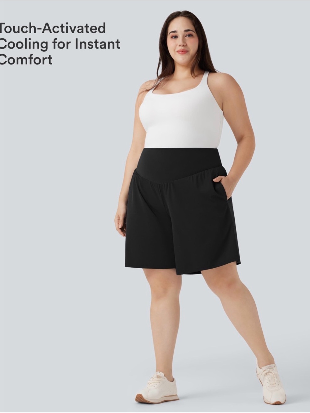 HALARA Softly Zero Airy High-Waist Yoga Shorts with Pockets 7”